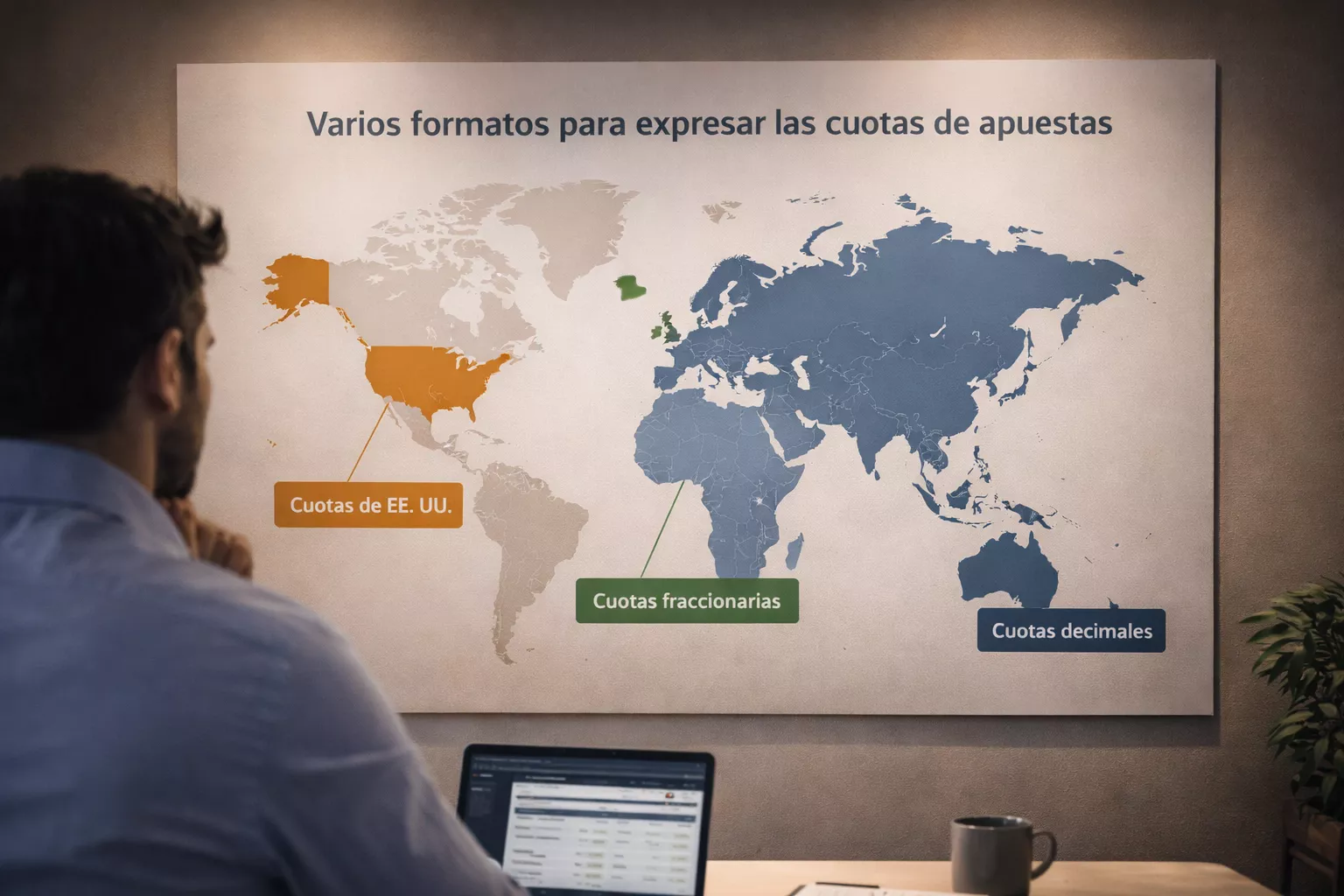 Mappa mondiale che illustra i diversi formati di quote per regione